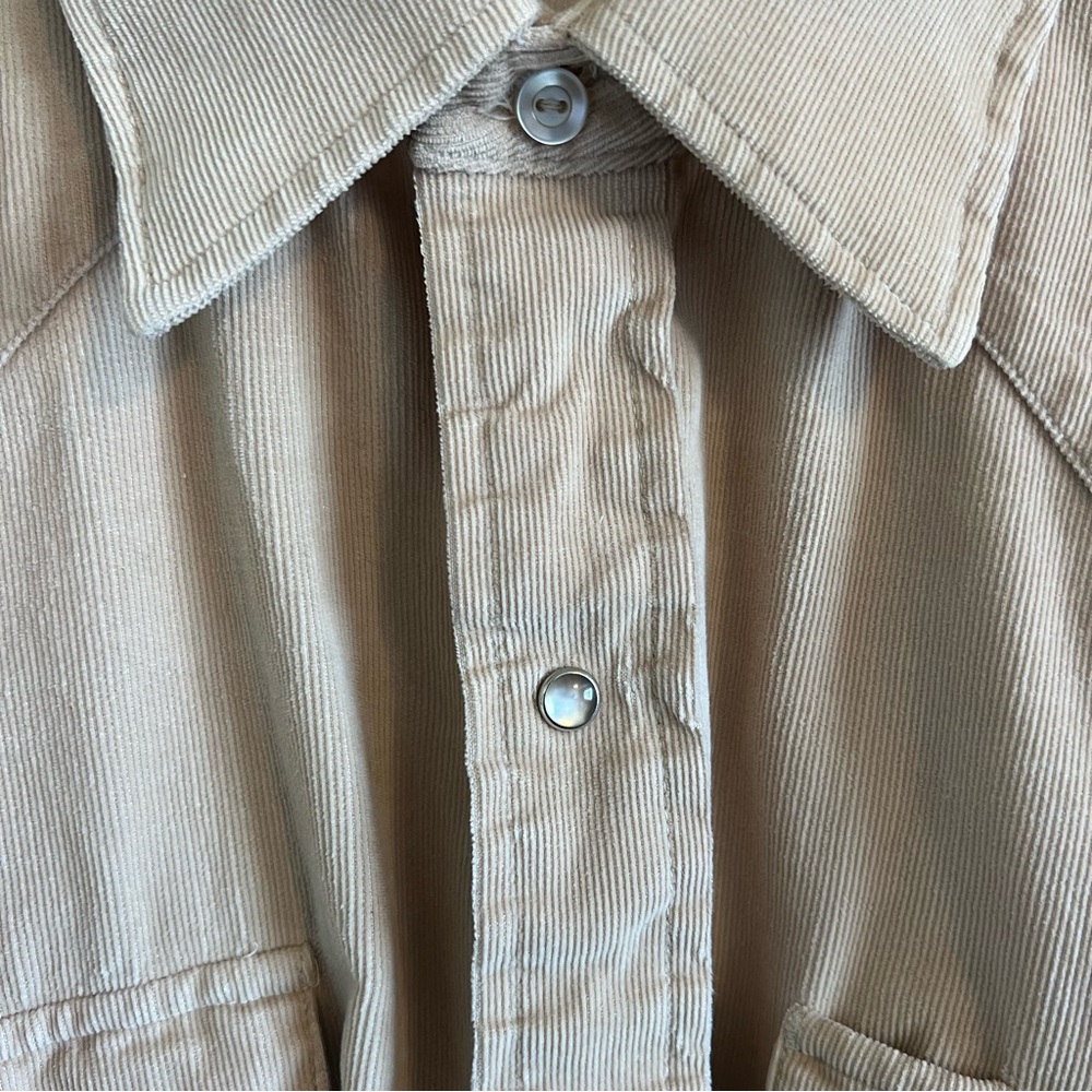 Vintage TemTex Corduroy Pearl Snap Button Up - Picture 4 of 16